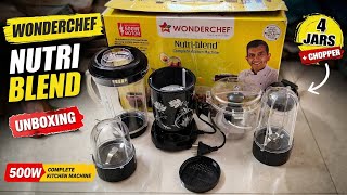Wonder Nutri Blend Complete Kitchen Machine, Mixer Grinder, Blender, Chopper, Juicer. 