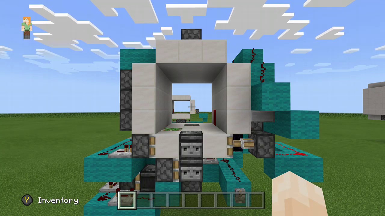 Minecraft Bedrock Edition Extremely Fast 3x3 Piston Door