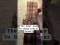 So quick and easy | #easy #shortvideo #scarf #folding #hanging #technique #winter