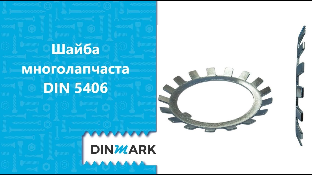 Шайба многолапчаста DIN 5406 цинк