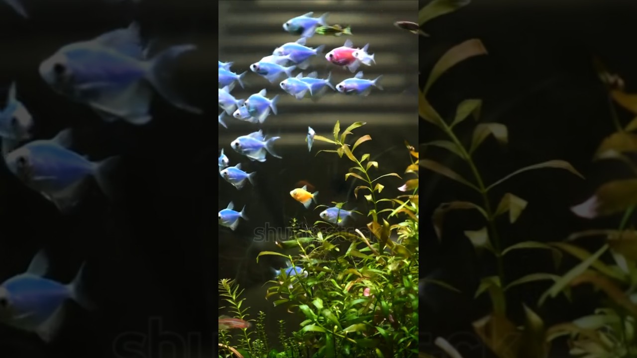 Did You Notice Something? The Glow in This GloFish Tetra Aquarium!