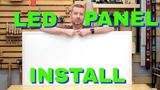 LED Panel Lights  How To Install, Surface Mounted