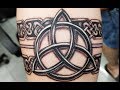 Celtic band tattoo in 3d with holy trinity symbol  xpose tattoos