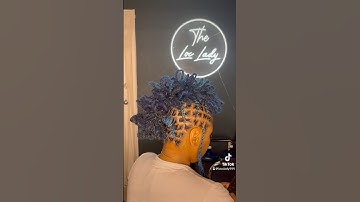 Loc Mohawk 💙 #locs #womenlocstyles #locstyles #shortlocstyles