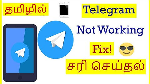 How to Fix Telegram Not working problem in mobile Tamil | VividTech