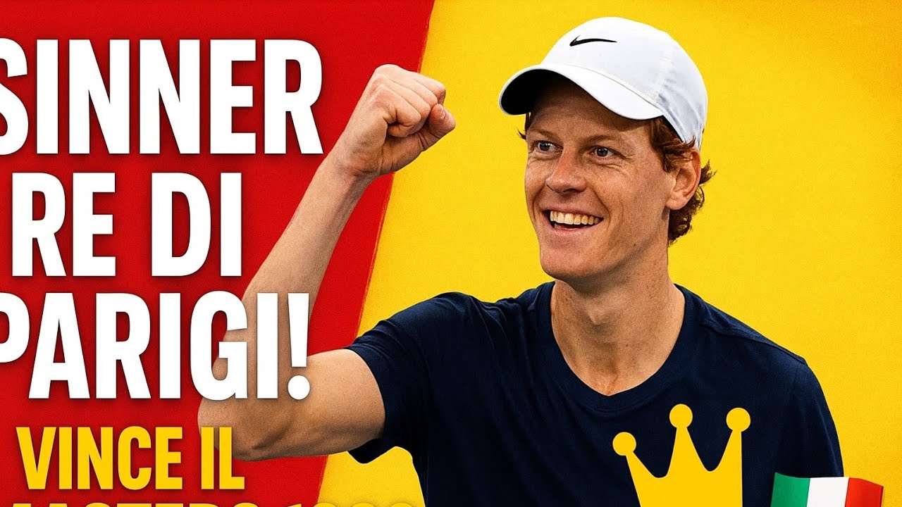 Sinner re di Parigi! Vince il Masters 1000 e torna n.1 al mondo! 👑🔥