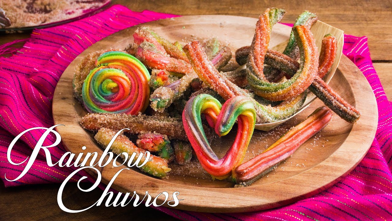 How to Make Rainbow Churros (Fried & Baked Method)