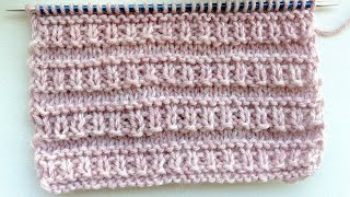 Textured Combo Knit Stitch