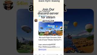 Free steam account discord server