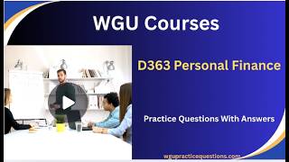 D363 Personal Finance Practice Questions