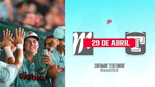 En Vivo Diablos Rojos vs Olmecas. 29 de Abril, 2024.