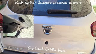 Serrure verrouillage de coffre DACIA SANDERO