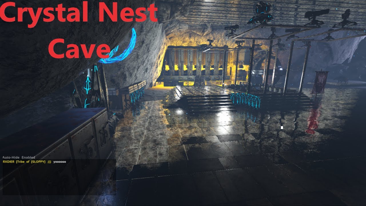 Ark Fjordur Crystal Nest Cave Base Tour YouTube