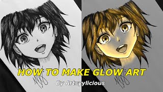 How to make GLOW ART on IbisPaint X | Artsyylicious