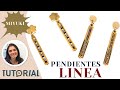 Turorial Pendientes Linea en Acero Inoxidable con Miyuki delica