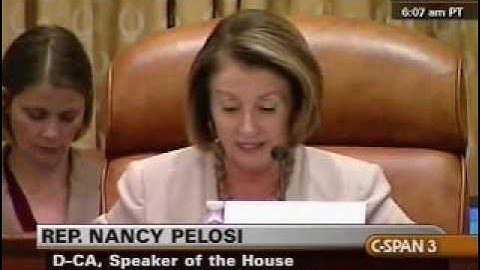 Speaker Pelosi On Health Insurance Reform