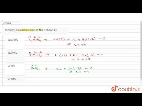 Video: Waarom heeft mangaan de hoogste oxidatietoestand?