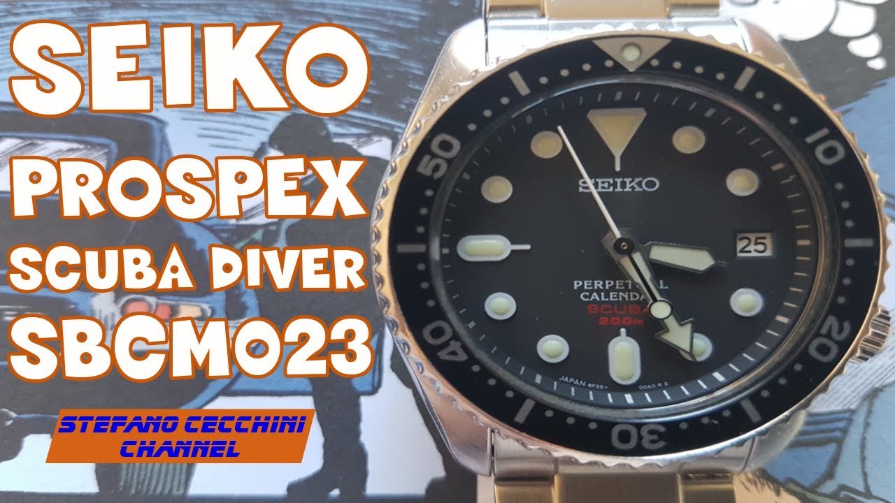 201 Seiko Prospex SBCM023 Scuba Diver Perpetual Calendar - YouTube