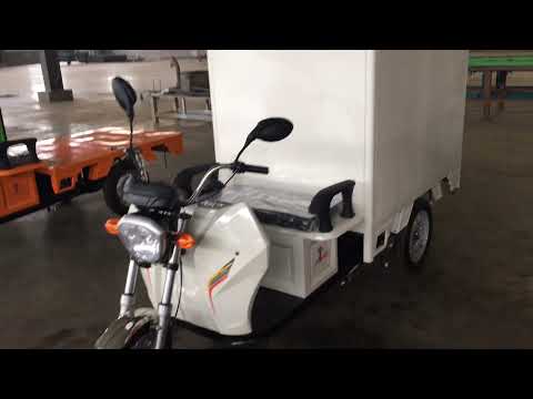 Electric tricycle triporteur