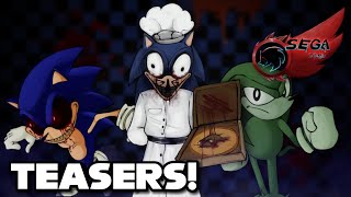 SEGA FILES TEASERS!!! | SONIC PIZZA, SONIC.EXE, RANKLES, FAKER, NO MORE INNOCENCE AND MORE!!!