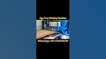 Automatic Egg Tray Machine | Fast & Efficient Production Demo 🥚📦#eggtray #eggtraymachine