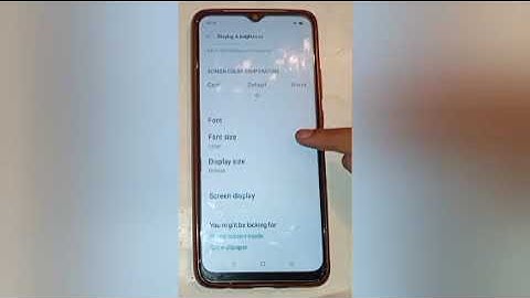 Decrease font size setting,how to decrease font size in realme c33