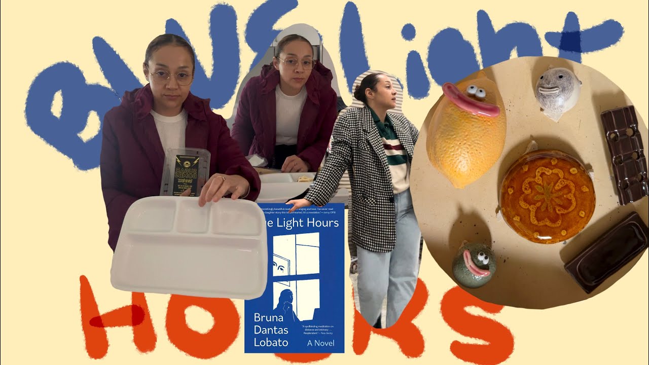 new book, lemons, and snack plates