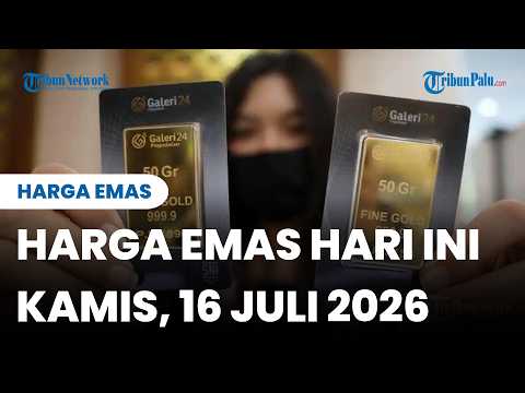 Harga Emas Hari Ini Kamis 16 Juli 2026, Emas Antam Turun Tipis, 1 Gram Dibanderol Rp2,633,000