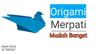 Origami Burung Merpati Sederhana | Cara Membuat Burung Merpati Dari Kertas | Origami Dove Tutorial