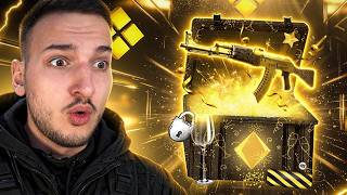 OPENING ONLY CRAZY GOLD CASES !! CS2 (Clash Promo Code) screenshot 5