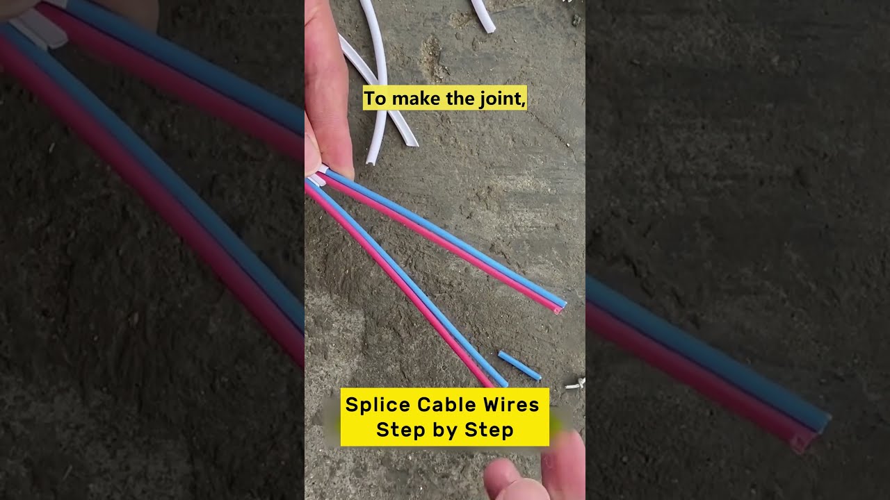 How To Make Staggered Splices Of Electrical Wires Splicing Howto Connection Wiring