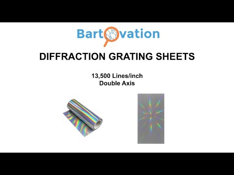 Bartovation Diffraction Grating Sheet, 13,500 Lines/in