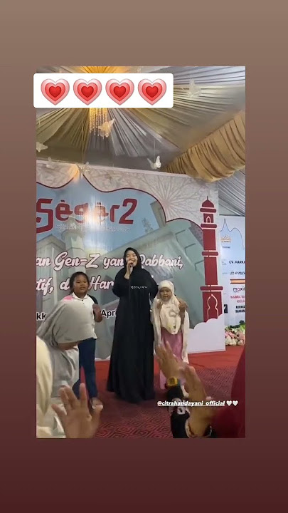 Rahmatallil aalamiin life perform by Citra Handayani