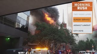 First Baptist Church will return to its worship center for the first time since a large fire Wealth