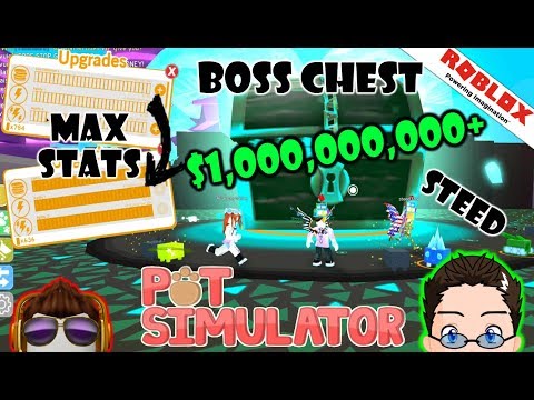 Roblox Pet Simulator Max Stats On Op Pets And Mega Boss Chest Youtube - how to spawn a mega chest in pet simulator roblox