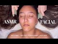 Royal asmr facial  gold mask  hydrafacial