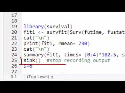 R tips and tricks: Output R console to text file using R sink() function -