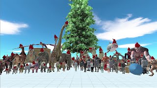 Merry Christmas 2022. Christmas parade held! | Animal Revolt Battle Simulator