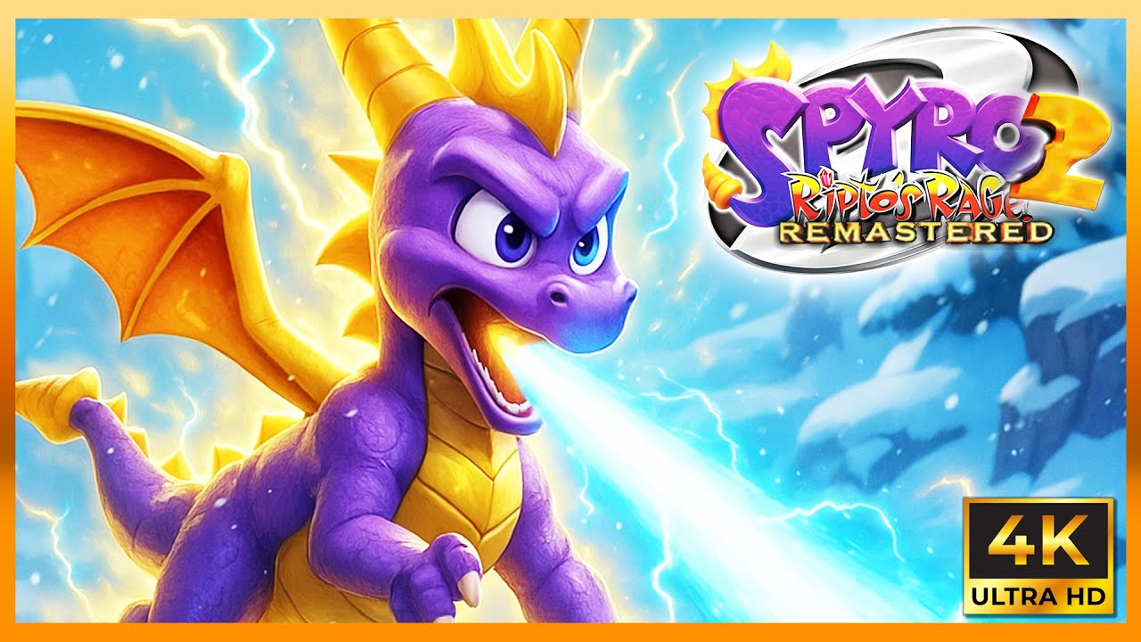 Spyro 2: Riptos Rage (PS1) 4K Remaster - Part 12 [100%] Walkthrough ...