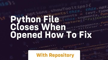 python file closes when opened how to fix