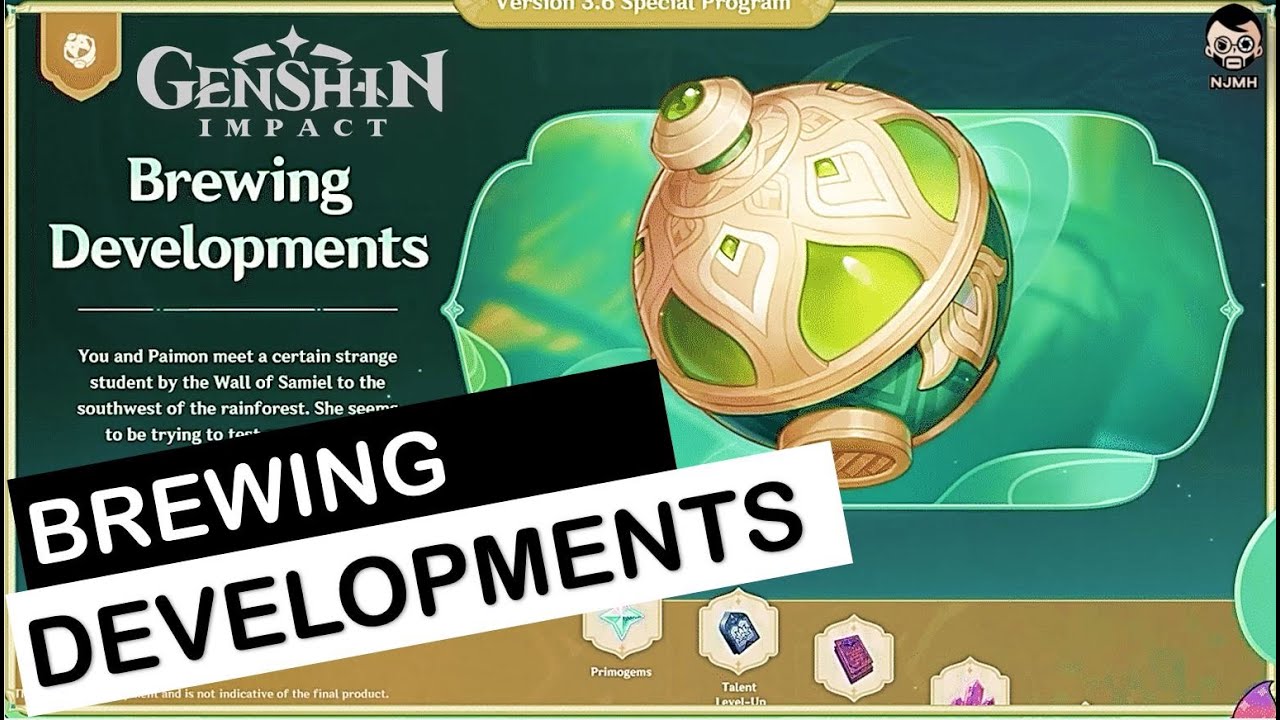 Brewing Developments Event Guide Genshin Impact V 3.6 YouTube