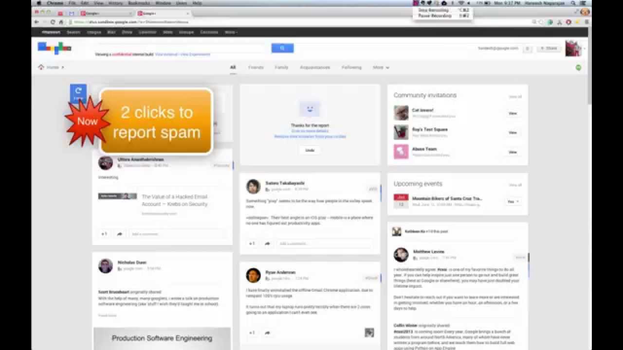 Report Abuse: 5 clicks v/s 2 clicks