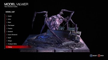 The evil within model viewer all models