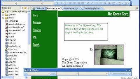 FrontPage Tutorial Using DHTML Microsoft Training Lesson 13.7