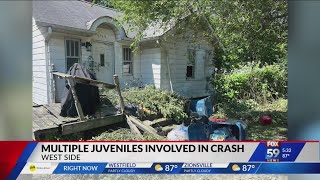 7 juveniles involved in west side crash; speed and road conditions cited as factors