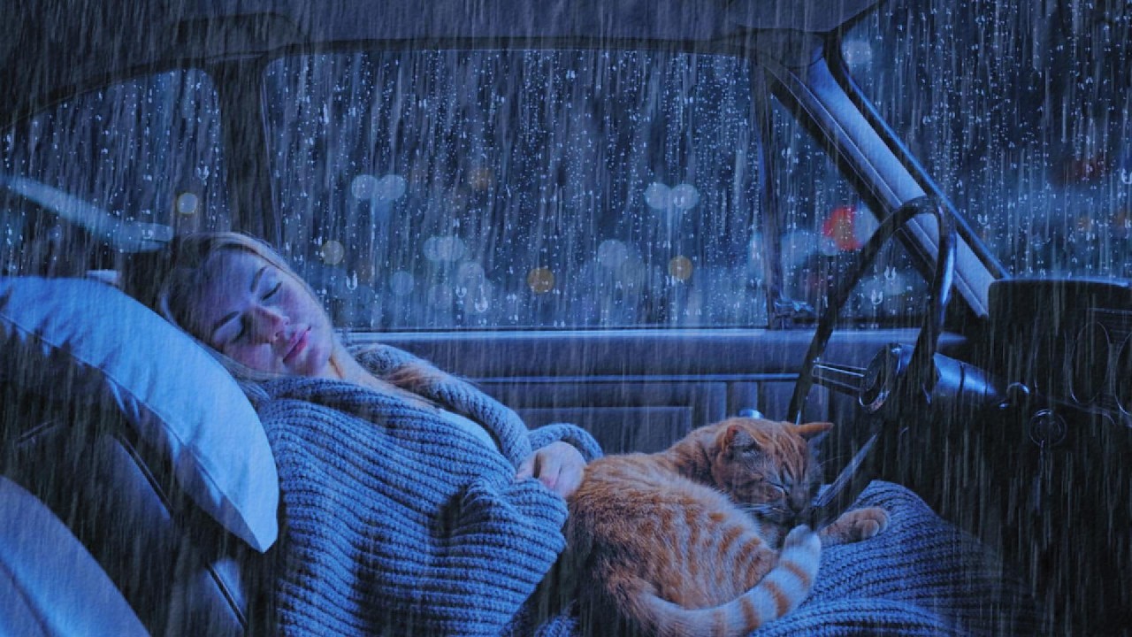 🔴🚗💤 PASS OUT FAST! LIVE Rainstorm Inside Vintage Car for Instant Deep Sleep 🌧️