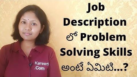 Problem Solving Skills (Telugu) | How to Improve Problem Solving Skills | Pashams
