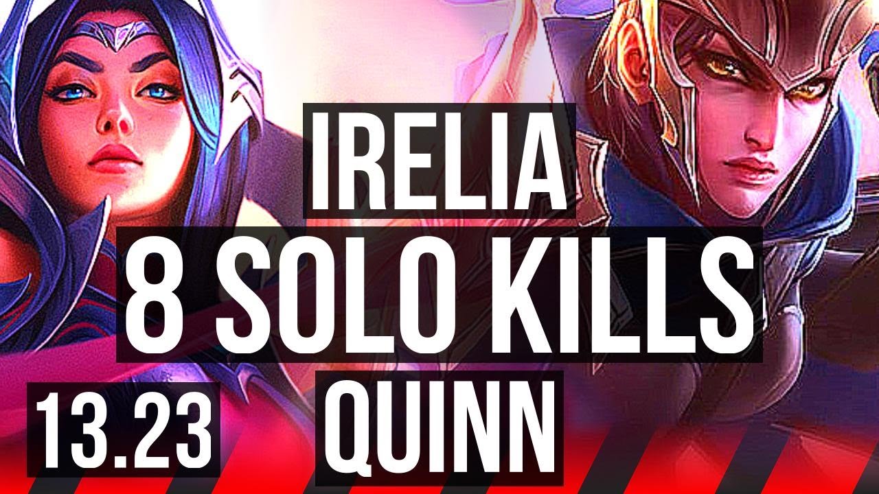 IRELIA vs QUINN (TOP) | 8 solo kills, 500+ games | BR Master | 13.23