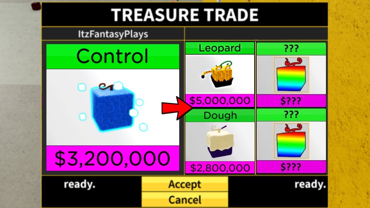 What People Trade For Control Fruit? Trading Control in Blox