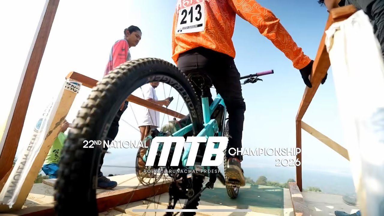 Downhill MTB race | 22nd National MTB cycling championship 2026 | Roing | Arunachal Pradesh | vlog
